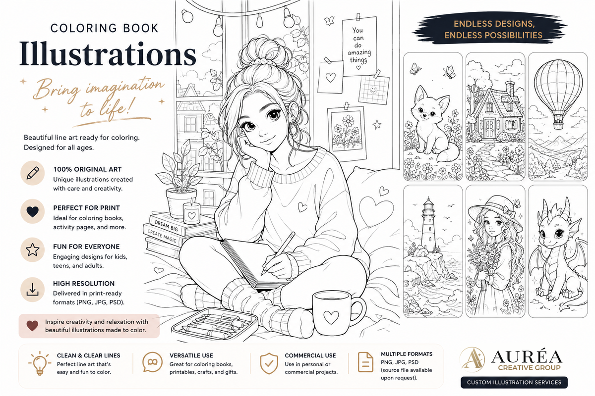 Coloring Book Illustrations