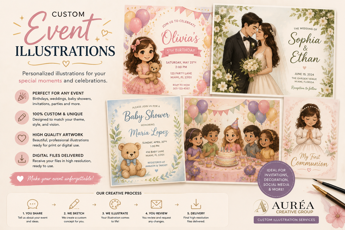 Custom Event Illustrations