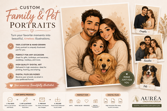 Custom Family & Pet Portraits